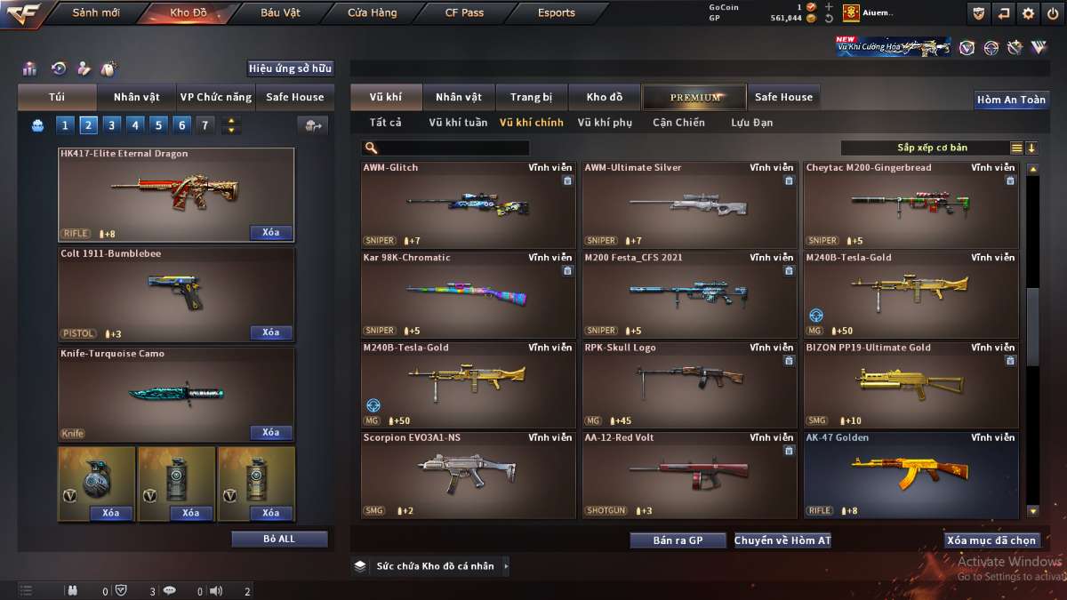 shop acc cf uy tin gia re